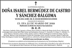 Isabel Bermúdez de Castro y Sánchez-Bálgoma